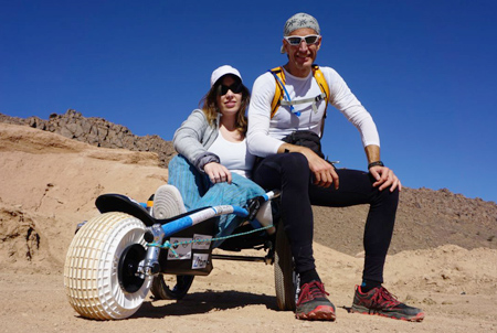 Stefano Miglietti e Giulia Scovoli, Attraversata dei deserti di Taragalte, Morocco 2019 - photo by Daniel Modina
